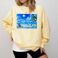 Frutiger Aero Beach Y2k Aesthetic Palm Tree Sand Ocean Men Women Girls Kids Comfort Colors Sweatshirt Blue Spruce Frutiger Aero Beach Y2k Aesthetic Palm Tree Sand Ocean Men Women Girls Kids Comfort Colors Sweatshirt Blue Spruce