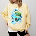 Frutiger Aero Comfort Colors Sweatshirt Blue Spruce