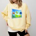 Frutiger Aero Fish Comfort Colors Sweatshirt Blue Spruce Frutiger Aero Fish Comfort Colors Sweatshirt Blue Spruce