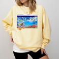 Frutiger Aero Y2k 2000s Comfort Colors Sweatshirt Blue Spruce