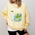 Frutiger Aero Y2K Fashion Trends Statement Piece Tech Orbite Comfort Colors Sweatshirt Blue Spruce Frutiger Aero Y2K Fashion Trends Statement Piece Tech Orbite Comfort Colors Sweatshirt Blue Spruce