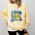 Frutiger Aero Y2K Meme Graphic 2000s Nostalgia Premium Comfort Colors Sweatshirt Blue Spruce