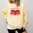 Galentine Book Club Comfort Colors Sweatshirt Blue Spruce Galentine Book Club Comfort Colors Sweatshirt Blue Spruce