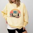 Geek Please Be Patient I'm From The 1900s Retro Computer PC Comfort Colors Sweatshirt Blue Spruce