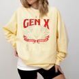 Gen X The Badass Generation Generation X Gen Xer Nostalgia Comfort Colors Sweatshirt Blue Spruce