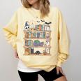 Ghost Book Reading Books Lover Teacher Happy Halloween Comfort Colors Sweatshirt Blue Spruce Ghost Book Reading Books Lover Teacher Happy Halloween Comfort Colors Sweatshirt Blue Spruce