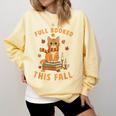 Halloween Fully Booked This Fall Book Ginger Cat Reading Comfort Colors Sweatshirt Blue Spruce Halloween Fully Booked This Fall Book Ginger Cat Reading Comfort Colors Sweatshirt Blue Spruce