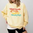 High Lords & Wing Leaders Book Club Book Club Comfort Colors Sweatshirt Blue Spruce