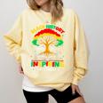 Honoring Past Inspiring Future History Month Book Tree Comfort Colors Sweatshirt Blue Spruce