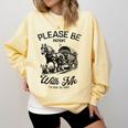 Horse Please Be Patient With Me I'm From The 1900s Premium Comfort Colors Sweatshirt Blue Spruce