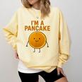 I’m a Pancake Meme For Nostalgia And Sci-Fi Fan Comfort Colors Sweatshirt Blue Spruce