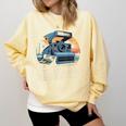Instant Magic Frozen In Time Retro Camera Nostalgia Comfort Colors Sweatshirt Blue Spruce