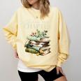 Just One More Chapter Book Lover Comfort Colors Sweatshirt Blue Spruce
