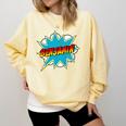 Kids Boys Benjamin Name Personalized Superhero Comic Book Comfort Colors Sweatshirt Blue Spruce Kids Boys Benjamin Name Personalized Superhero Comic Book Comfort Colors Sweatshirt Blue Spruce