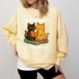 Life Is Better With Cats And Books Cute Cat Lover Comfort Colors Sweatshirt Blue Spruce Life Is Better With Cats And Books Cute Cat Lover Comfort Colors Sweatshirt Blue Spruce