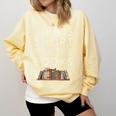 Life Is Short Buy Books Quote For Bookworms Comfort Colors Sweatshirt Blue Spruce