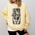 Lost In a Book Comfort Colors Sweatshirt Blue Spruce