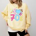 I Love 70's Retro Style Nostalgia Vibe 1970's Party Premium Tri-Blend Comfort Colors Sweatshirt Blue Spruce I Love 70's Retro Style Nostalgia Vibe 1970's Party Premium Tri-Blend Comfort Colors Sweatshirt Blue Spruce