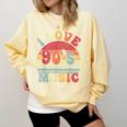 I Love 90's Music Retro Style Nostalgia Cassette 1990s Party Comfort Colors Sweatshirt Blue Spruce I Love 90's Music Retro Style Nostalgia Cassette 1990s Party Comfort Colors Sweatshirt Blue Spruce