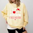 I Love Being A Librarian Library Book Valentine's Day Comfort Colors Sweatshirt Blue Spruce