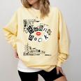 Mean Girls Burn Book Cover Art Comfort Colors Sweatshirt Blue Spruce