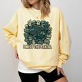 I Miss The Static Retro VHS Nostalgia Art Comfort Colors Sweatshirt Blue Spruce