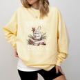 North Pole Book Club Hot Cocoa Served Daily Comfort Colors Sweatshirt Blue Spruce North Pole Book Club Hot Cocoa Served Daily Comfort Colors Sweatshirt Blue Spruce