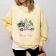 North Pole Tree Farm Merry Christmas Holiday Scene Nostalgia Comfort Colors Sweatshirt Blue Spruce North Pole Tree Farm Merry Christmas Holiday Scene Nostalgia Comfort Colors Sweatshirt Blue Spruce