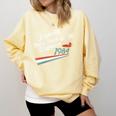 Nostalgia 80s Duck Goose Distressed Comfort Colors Sweatshirt Blue Spruce