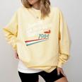 Nostalgia 80s Duck Goose Distressed Comfort Colors Sweatshirt Blue Spruce