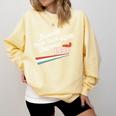 Nostalgia 90s Duck Goose Premium Tri-Blend Comfort Colors Sweatshirt Blue Spruce
