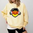 Nostalgia Chest Flag GDR Comfort Colors Sweatshirt Blue Spruce