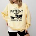 Be Patient With Me I'm From The 1900s Premium Tri-Blend Comfort Colors Sweatshirt Blue Spruce