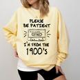 Please Be-Patient I'm From The 1900s Retro Cassette Tape Comfort Colors Sweatshirt Blue Spruce Please Be-Patient I'm From The 1900s Retro Cassette Tape Comfort Colors Sweatshirt Blue Spruce