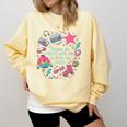 Please Be Patient With Me I'm From The 1900s 90s Women Comfort Colors Sweatshirt Blue Spruce