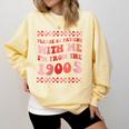 Please Be Patient With Me I'm From The 1900s Cute Boho Mom Comfort Colors Sweatshirt Blue Spruce