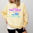 Please Be Patient With Me I'm From The 1900s Father Day Premium Comfort Colors Sweatshirt Blue Spruce