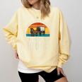 Please Be Patient With Me I'm From The 1900s Father's Day Comfort Colors Sweatshirt Blue Spruce