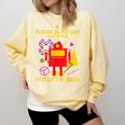 Please Be Patient With Me I'm From The 1900s Gen X Robot Comfort Colors Sweatshirt Blue Spruce