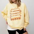 Please Be Patient I'm From The 1900s Groovy Women Comfort Colors Sweatshirt Blue Spruce