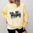 Please Be Patient With Me I'm From The 1900s Humorous Saying Premium Tri-Blend Comfort Colors Sweatshirt Blue Spruce