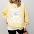 Please Be Patient With Me I'm From The 1900s Premium Tri-Blend Comfort Colors Sweatshirt Blue Spruce