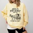 Please Be Patient I'm From The 1900s Raccoon Lover Comfort Colors Sweatshirt Blue Spruce Please Be Patient I'm From The 1900s Raccoon Lover Comfort Colors Sweatshirt Blue Spruce