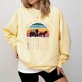 Please Be Patient With My I'm From The 1900s Retro Comfort Colors Sweatshirt Blue Spruce