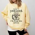 Please Be Patient With Me I'm From The 1900s Telephone Tees Comfort Colors Sweatshirt Blue Spruce Please Be Patient With Me I'm From The 1900s Telephone Tees Comfort Colors Sweatshirt Blue Spruce