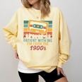 Please Be Patient-With Me I'm From The 1900s Retro Music Premium Comfort Colors Sweatshirt Blue Spruce