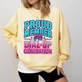 Proud Member Of The Dial Up Club Tech Nostalgia Top Comfort Colors Sweatshirt Blue Spruce