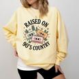 Raised On 90's Country Music Lover Nostalgia Retro Vibe Premium Tri-Blend Comfort Colors Sweatshirt Blue Spruce