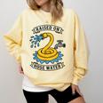 Raised On Hose Water Nostalgia Lovers Summer Vibes Comfort Colors Sweatshirt Blue Spruce