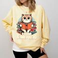 I Read Banned Books Shirt Cat Lover Bookworm Reader Men Women Kids Comfort Colors Sweatshirt Blue Spruce